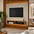 Painel Flavia P/tv Até 43'' - Off White/Freijo - Imagem 2