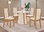 SALA DE JANTAR NAOMI 0.90 + 04 CADEIRAS BEATRIZ OFF WHITE / FREIJO / OFF WHITE / PREMIER - Imagem 1
