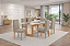 Sala De Jantar Natali 1.60 + 06 Cadeiras Olimpia Pes De Madeira Freijo/Off White/Stanley - Imagem 1