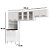 Cozinha Compacta 44 Diamante New 03 Portas De Vidro Com Kit P/microondas - Branca - Imagem 9