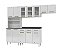 Cozinha Compacta 44 Diamante New 03 Portas De Vidro Com Kit P/microondas - Branca - Imagem 1