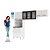 Cozinha Compacta 44 Diamante New 03 Portas De Vidro Com Kit P/microondas - Preto - Imagem 5
