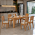 Sala De Jantar Tais 1.60 + 6 Cadeiras Star Freijo Freijo Castor - Imagem 1