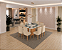 Sala De Jantar Gabi New 1.30 + 08 Cadeiras Coral Pés De Madeira Freijo/Off White/Off White/Helmi - Imagem 1