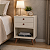 Mesa de Cabeceira Turim 02 Gavetas - Off White / Off White - Imagem 2