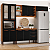 Cozinha Larissa New - Freijó / Preto / Preto - Imagem 2