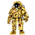Blocos de Montar Astronauta Spaceman Gold - Imagem 1