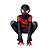 Fantasia Cosplay Homem Aranha Miles Morales - Infantil - Imagem 1