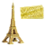 Torre Eiffel Dourada - 3D Piececool - Imagem 1