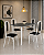 Conjunto de Mesa WLMT05 - c/ 4 Cadeiras - 120x75cm - Imagem 2