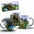 Caneca de Porcelana Minecraft | Caneca Decorada Gamer 325ml Presente - Imagem 3