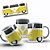 Caneca Personalizada Kombi em Porcelana 325ml | Diversas Cores | Presente Criativo - Imagem 5