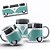 Caneca Personalizada Kombi em Porcelana 325ml | Diversas Cores | Presente Criativo - Imagem 3