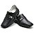 Sapato Conforto Couro Masculino Preto - Imagem 1