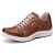 Sapatênis Casual Conforto Couro Marrom Claro - Imagem 2