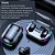 Fone de ouvido sem fio bluetooth 5.1 com microfone, IPX4 resistente a àgua com case Recarregável e Led rgb Kapbom - Imagem 4