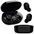 Fone De Ouvido Bluetooth Sem Fio Tws Cor Preto Com Led Preto - Imagem 1