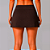 Short Saia Joga Livre - Marrom - Imagem 2