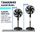Ventilador Piso Ajustável De Coluna Eco Turbo Silencioso 40 Cm 127v - Imagem 9