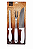 Kit Churrasco 3pcs Astra Faca/Garfo/Chaira Wincy Rio De Ouro - Imagem 1