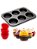 Forma P/6 Cupcakes Silicone 26x18x3cm Inga - Imagem 4