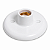 Plafon Branco com Bocal de Porcelana Pluzie - Imagem 2