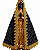 Nossa Senhora Aparecida 45cm C/ Manto De Tecido - Imagem 1