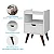 Gaveteiro Mesa de Cabeceira Classic Quarto Organizador com Pés 4 Gavetas/Quarto/Escritório/Madri Classic (BRANCO) - Imagem 3