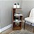 Mesa de Apoio com prateleiras BIS cor Cinamomo/Off White - Artely - Imagem 2
