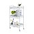 Carrinho Multiuso Gala 3 Prateleiras em Metal Branco - Imagem 1