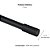 Kit Varão Extensível 120 a 210cm 25/28mm Preto Cilíndrico - Imagem 4