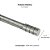 Kit Varão Extensível 160 a 300cm 25/28mm Cilíndrico Cromado - Imagem 4