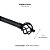 Kit Varão Extensível 160 a 300cm 25/28mm Coroa Preto - Imagem 5