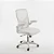 Cadeira Escritório Diretor Tela Mesh Braço Regulável Ajuste Lombar Bogotá Branco - Imagem 2