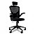 Cadeira Presidente Escritório Giratória Apoio De Cabeça Fox Office Preta 46a - Imagem 1