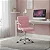 Cadeira Office Gomos Ergonômica Com Ajuste De Altura Rosa Claro - Imagem 1