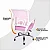 Cadeira De Escritório Begonia Tela Mesh Ergonômica Rosa - Imagem 3