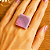 Anelão Pedra Ágata Rosa - Compreensão e Harmonia - Imagem 2