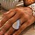 Anel em Prata Indiana com Ágata Natural em Formato Folha | Elegância, Equilíbrio e Proteção - Imagem 1