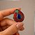Anel Boho Tibetano Gota com Coral, Lápis-Lazúli e Turquesa | Joia Étnica Artesanal - Imagem 3