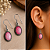 Brinco em Prata Indiana com Quartzo Rosa Oval - O Cristal que Vibra Amor e Harmonia - Imagem 1