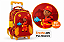Kit Mochila de Rodinhas em Gel com Lancheira e Estojo para Meninos até 5 anos Bombeiro Mirim - Frente Relevo 3D - Imagem 4