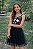 Vestido Juvenil Pink Soda Geometric Tulle Black - Imagem 2