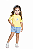 Conjunto Infantil Limonada com Shorts Jeans Have Fun - Imagem 1