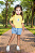 Conjunto Infantil Limonada com Shorts Jeans Have Fun - Imagem 2