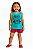 Conjunto Infantil Feminino Regata Never Stop the Music - Imagem 1