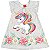 Vestido Infantil Kyly Unicórnio com Glitter e Flores - Imagem 3