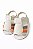Sandália Infantil Off White com Detalhe Laranja - Imagem 1