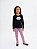 Conjunto Infantil Anale Meia Estação Blusa Manga Longa Yes Vibes com Legging Estampada - Imagem 1