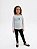 Conjunto Infantil Kyly Meia Estação Blusa Mescla Estampada com Legging Preta - Imagem 1